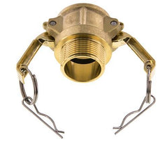 Camlock DN 32 (1 1/4'') Brass Coupling R 1 1/4'' Male Thread Type B MIL-C-27487