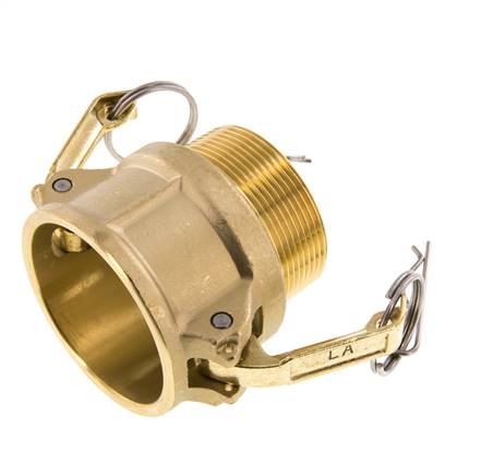 Camlock DN 50 (2'') Brass Coupling R 2'' Male Thread Type B MIL-C-27487