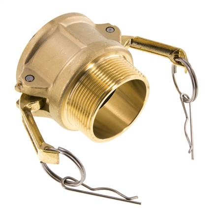 Camlock DN 50 (2'') Brass Coupling R 2'' Male Thread Type B MIL-C-27487