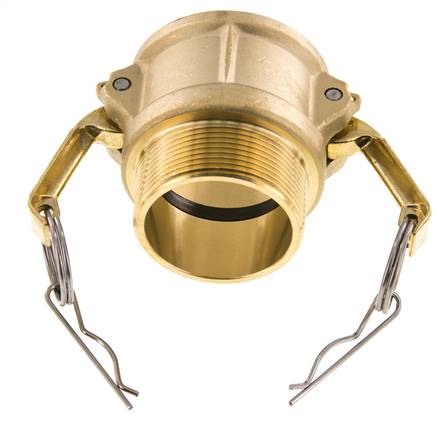 Camlock DN 50 (2'') Brass Coupling R 2'' Male Thread Type B MIL-C-27487