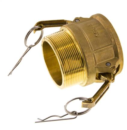 Camlock DN 60 (2 1/2'') Brass Coupling R 2 1/2'' Male Thread Type B MIL-C-27487