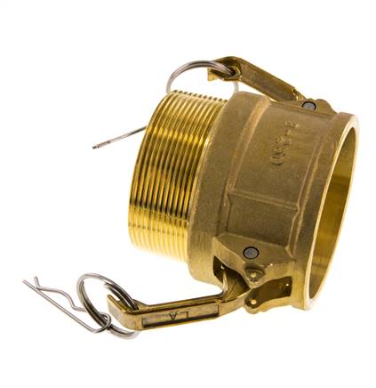 Camlock DN 60 (2 1/2'') Brass Coupling R 2 1/2'' Male Thread Type B MIL-C-27487