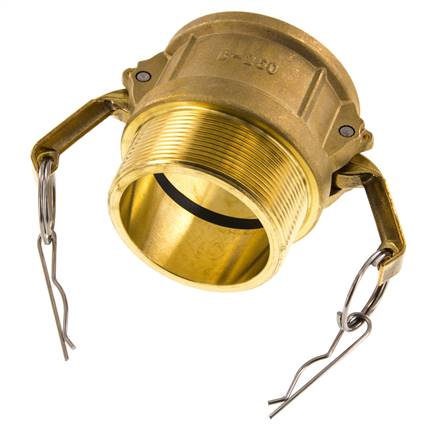 Camlock DN 60 (2 1/2'') Brass Coupling R 2 1/2'' Male Thread Type B MIL-C-27487