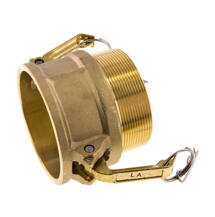 Camlock DN 75 (3'') Brass Coupling R 3'' Male Thread Type B MIL-C-27487