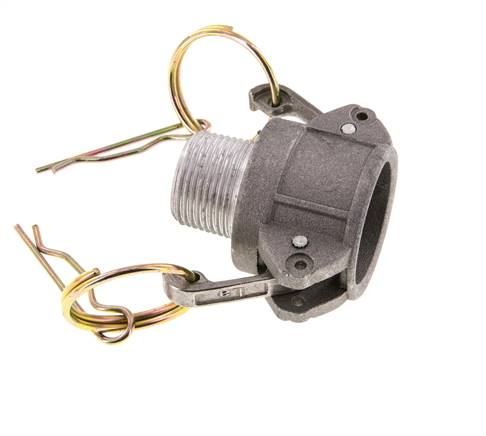 Camlock DN 20 (3/4'') Aluminium Coupling R 3/4'' Male Thread Type B MIL-C-27487
