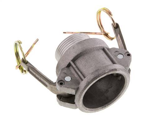 Camlock DN 32 (1 1/4'') Aluminium Coupling R 1 1/4'' Male Thread Type B MIL-C-27487