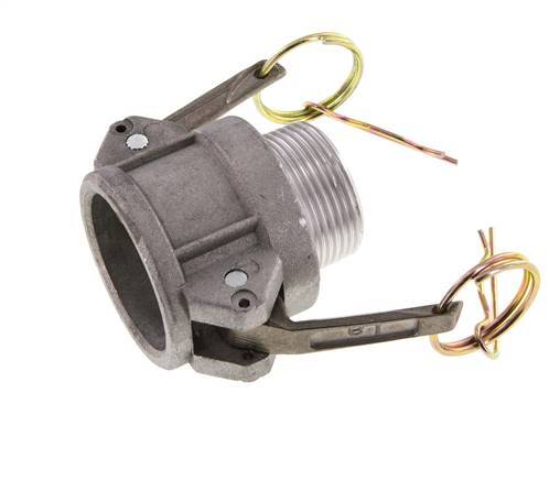 Camlock DN 32 (1 1/4'') Aluminium Coupling R 1 1/4'' Male Thread Type B MIL-C-27487
