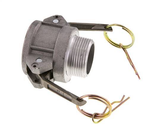 Camlock DN 32 (1 1/4'') Aluminium Coupling R 1 1/4'' Male Thread Type B MIL-C-27487