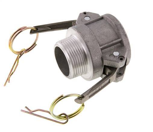 Camlock DN 32 (1 1/4'') Aluminium Coupling R 1 1/4'' Male Thread Type B MIL-C-27487