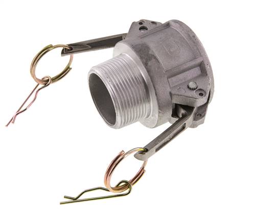 Camlock DN 40 (1 1/2'') Aluminium Coupling R 1 1/2'' Male Thread Type B MIL-C-27487