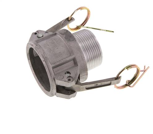 Camlock DN 40 (1 1/2'') Aluminium Coupling R 1 1/2'' Male Thread Type B MIL-C-27487