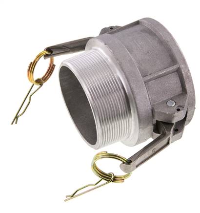 Camlock DN 75 (3'') Aluminium Coupling R 3'' Male Thread Type B MIL-C-27487