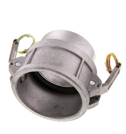 Camlock DN 75 (3'') Aluminium Coupling R 3'' Male Thread Type B MIL-C-27487