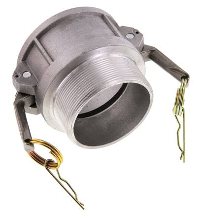 Camlock DN 75 (3'') Aluminium Coupling R 3'' Male Thread Type B MIL-C-27487