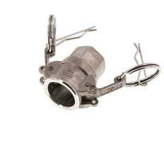 Camlock DN 15 (1/2'') Stainless Steel Coupling Rp 1/2'' Female Thread Type D MIL-C-27487