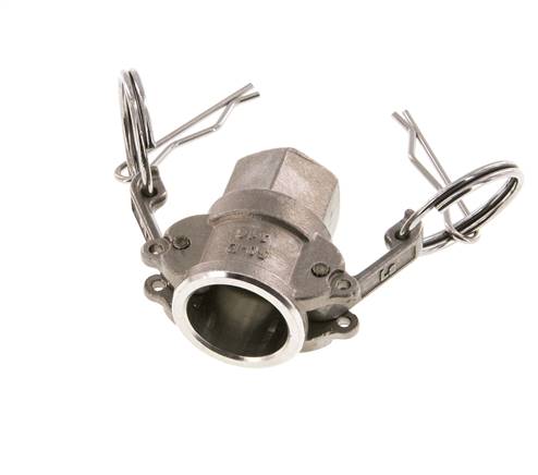 Camlock DN 15 (1/2'') Stainless Steel Coupling Rp 1/2'' Female Thread Type D MIL-C-27487