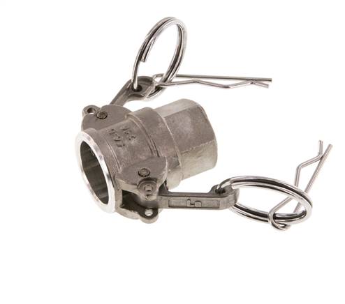 Camlock DN 15 (1/2'') Stainless Steel Coupling Rp 1/2'' Female Thread Type D MIL-C-27487