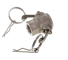 Camlock DN 15 (1/2'') Stainless Steel Coupling Rp 1/2'' Female Thread Type D MIL-C-27487