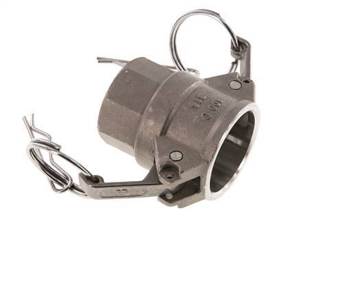 Camlock DN 25 (1'') Stainless Steel Coupling Rp 1'' Female Thread Type D MIL-C-27487