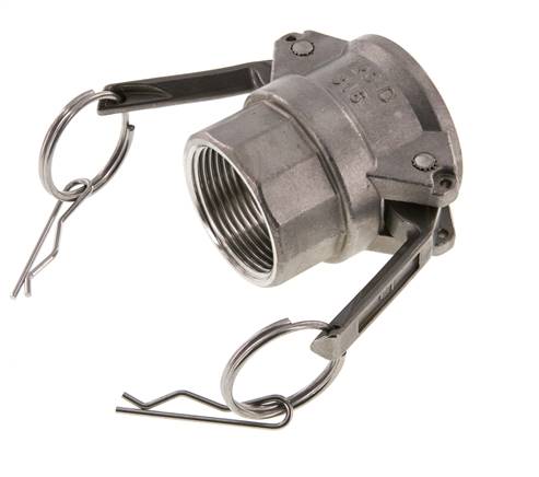 Camlock DN 32 (1 1/4'') Stainless Steel Coupling Rp 1 1/4'' Female Thread Type D MIL-C-27487