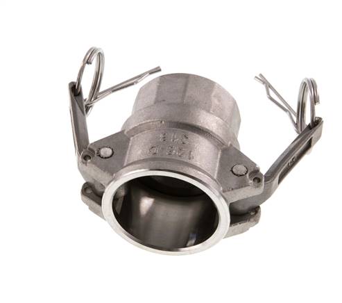 Camlock DN 32 (1 1/4'') Stainless Steel Coupling Rp 1 1/4'' Female Thread Type D MIL-C-27487