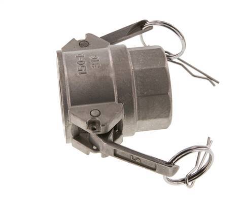 Camlock DN 40 (1 1/2'') Stainless Steel Coupling Rp 1 1/2'' Female Thread Type D MIL-C-27487