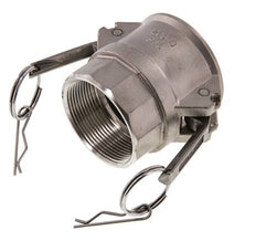 Camlock DN 50 (2'') Stainless Steel Coupling Rp 2'' Female Thread Type D MIL-C-27487