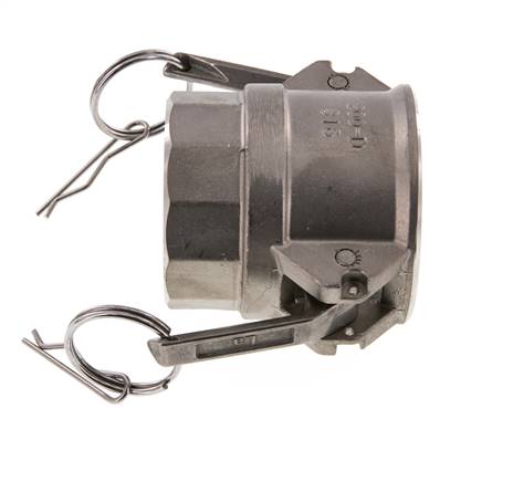 Camlock DN 50 (2'') Stainless Steel Coupling Rp 2'' Female Thread Type D MIL-C-27487