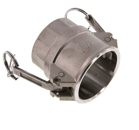 Camlock DN 50 (2'') Stainless Steel Coupling Rp 2'' Female Thread Type D MIL-C-27487