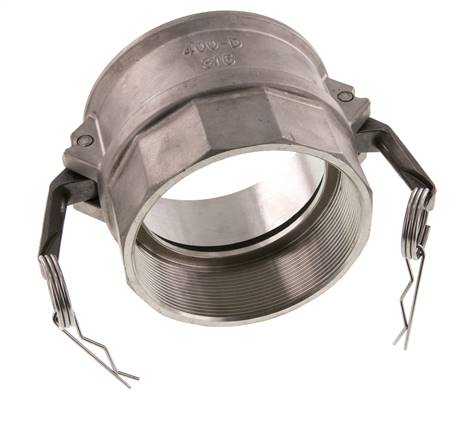Camlock DN 140 (6'') Stainless Steel Coupling Rp 6'' Female Thread Type D MIL-C-27487