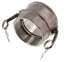 Camlock DN 90 (4'') Stainless Steel Coupling Rp 4'' Female Thread Type D MIL-C-27487