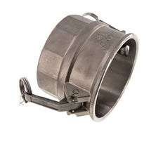 Camlock DN 90 (4'') Stainless Steel Coupling Rp 4'' Female Thread Type D MIL-C-27487