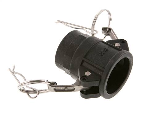 Camlock DN 25 (1'') Polypropylene Coupling Rp 1'' Female Thread Type D MIL-C-27487