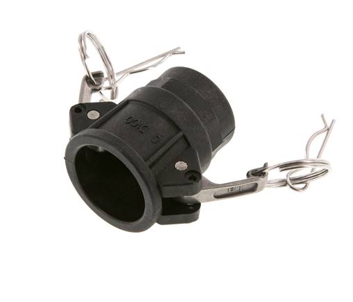 Camlock DN 25 (1'') Polypropylene Coupling Rp 1'' Female Thread Type D MIL-C-27487