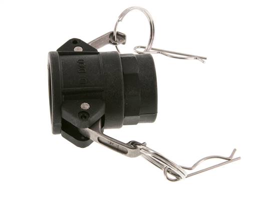 Camlock DN 25 (1'') Polypropylene Coupling Rp 1'' Female Thread Type D MIL-C-27487