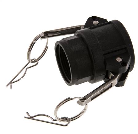 Camlock DN 32 (1 1/4'') Polypropylene Coupling Rp 1 1/4'' Female Thread Type D MIL-C-27487