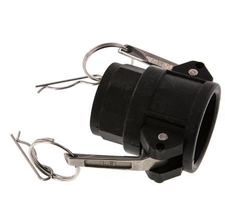 Camlock DN 32 (1 1/4'') Polypropylene Coupling Rp 1 1/4'' Female Thread Type D MIL-C-27487