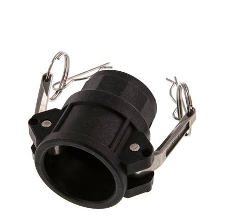Camlock DN 32 (1 1/4'') Polypropylene Coupling Rp 1 1/4'' Female Thread Type D MIL-C-27487