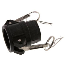 Camlock DN 32 (1 1/4'') Polypropylene Coupling Rp 1 1/4'' Female Thread Type D MIL-C-27487
