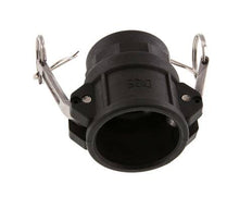 Camlock DN 40 (1 1/2'') Polypropylene Coupling Rp 1 1/4'' Female Thread Type D MIL-C-27487
