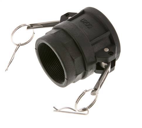 Camlock DN 50 (2'') Polypropylene Coupling Rp 2'' Female Thread Type D MIL-C-27487