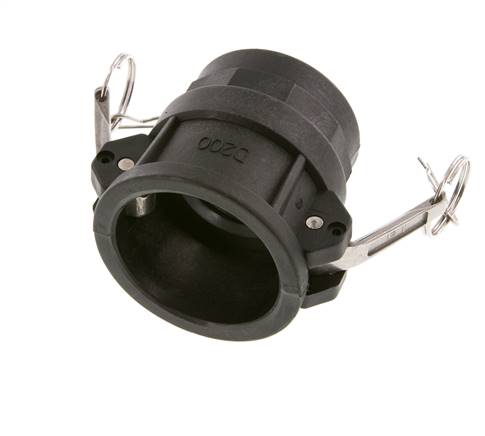 Camlock DN 50 (2'') Polypropylene Coupling Rp 2'' Female Thread Type D MIL-C-27487