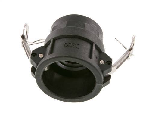 Camlock DN 50 (2'') Polypropylene Coupling Rp 2'' Female Thread Type D MIL-C-27487