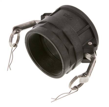 Camlock DN 75 (3'') Polypropylene Coupling Rp 3'' Female Thread Type D MIL-C-27487