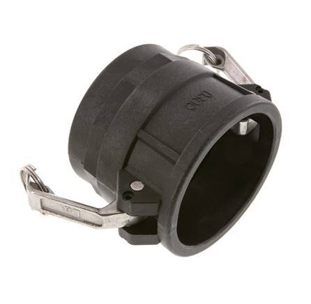 Camlock DN 75 (3'') Polypropylene Coupling Rp 3'' Female Thread Type D MIL-C-27487