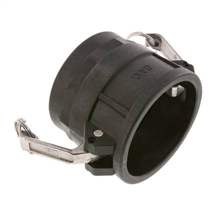 Camlock DN 75 (3'') Polypropylene Coupling Rp 3'' Female Thread Type D MIL-C-27487