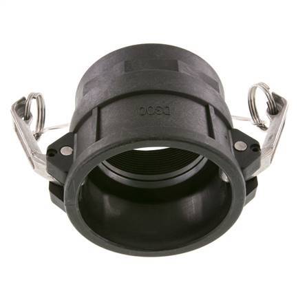 Camlock DN 75 (3'') Polypropylene Coupling Rp 3'' Female Thread Type D MIL-C-27487
