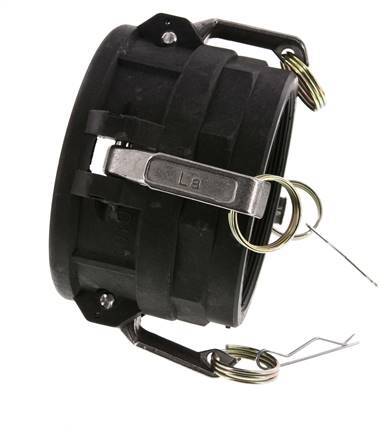 Camlock DN 90 (4'') Polypropylene Coupling Rp 4'' Female Thread Type D MIL-C-27487