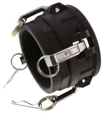 Camlock DN 90 (4'') Polypropylene Coupling Rp 4'' Female Thread Type D MIL-C-27487