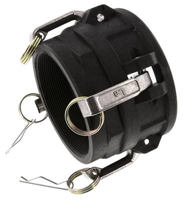 Camlock DN 90 (4'') Polypropylene Coupling Rp 4'' Female Thread Type D MIL-C-27487